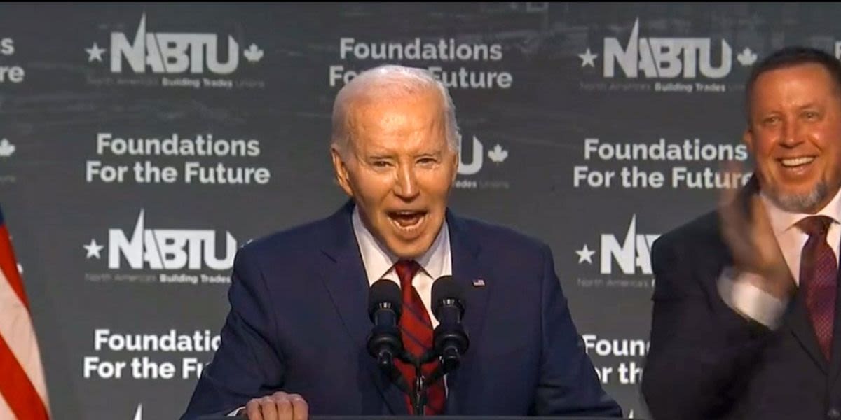 'It all went to his hair': Crowd roars with laughter at Biden's 'bleach' joke about Trump