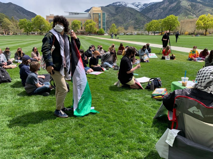 Students hold pro-Palestine sit-in at Utah State University, pro-Israel attendees respond