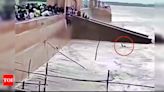 Viral video captures 2 men drowning in sea at Jampore | - Times of India