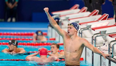 France's Léon Marchand thrills nation with 400 IM gold; Stanford's Torri Huske wins 100 fly