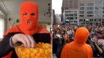 ‘Cheeseball Man’ draws massive NYC crowd to watch him eat entire jumbo jar: ‘The hero we needed’
