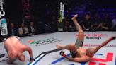 La brutal doble caída en un combate de MMA que despertó la locura entre los fanáticos