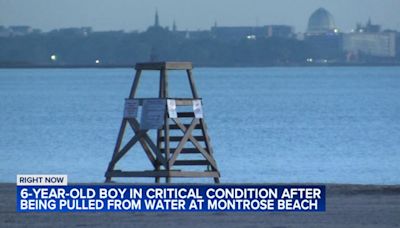 Boy, 6, hospitalized after being pulled from Lake Michigan at Montrose Beach
