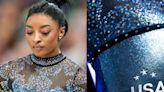 El costoso traje de Simone Biles en Juegos Olímpicos: tiene 10.000 diamantes incrustados