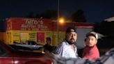 Police search for suspect in taco truck assault