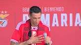 Ángel Di María fue presentado en Benfica, tuvo un recibimiento conmovedor y, fiel a sus festejos, les habló a los hinchas “con el corazón”