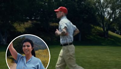 Travis Barker and Kourtney Kardashian Hilariously Dress Up As Forrest Gump Characters To Launch Project