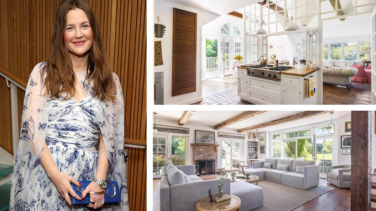 Drew Barrymore's Impossibly Charming Hamptons Estate Hits the Market for $8.5M