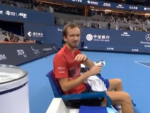 Watch: Daniil Medvedev delivers stunning rant during Beijing loss: Why pay for this!?