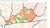 80 KY counties at high COVID levels as governor warns of rising cases, hospitalizations