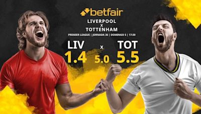 Liverpool FC vs. Tottenham Hotspur: horario, TV, estadísticas, clasificación y pronósticos