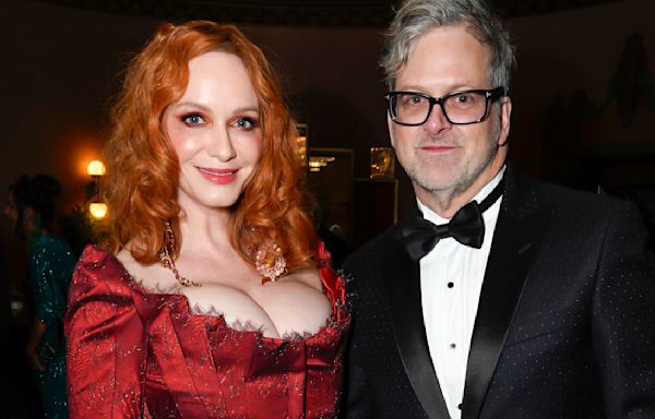 Fans Call Christina Hendricks’ Husband the ‘Luckiest Guy Ever’ in PDA-Filled Photo From Wedding Cocktail Party