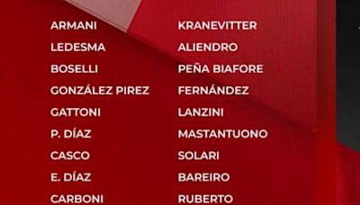 Con Borja y Armani adentro, los convocados de River vs. Lanús