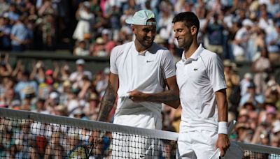 Djokovic y Kyrgios, finalistas en 2022, entrenaron juntos en Wimbledon