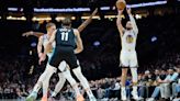 Warriors score NBA first-quarter-record 55 points vs. Trail Blazers