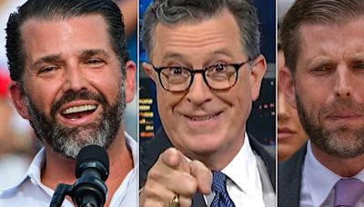 Stephen Colbert Taunts Don Jr. And Eric Over The 1 Thing Trump Truly Hates