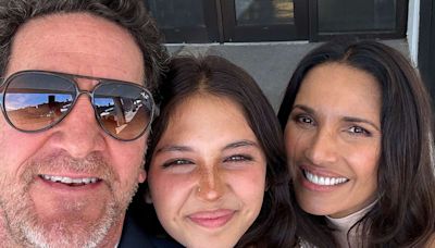 Padma Lakshmi and Daughter Krishna, 14, Pose in Rare Photo with Dad Adam Dell at Middle School Graduation