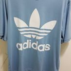 POMELO柚 Adidas Originals 三葉草 藍 水藍 LOGO 落肩 短袖t桖 短t CW1214