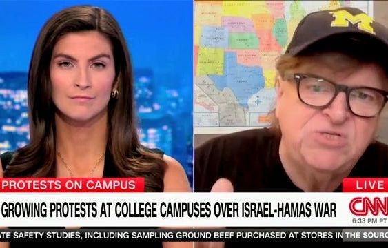 Michael Moore warns Biden to 'pull the plug' on Israel aid or risk losing election