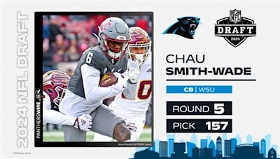 Panthers select Washington State CB Chau Smith-Wade with 2024 draft's 157th overall pick