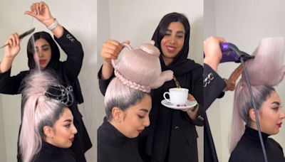 Chai Lovers Will Be Stunned By Viral Video Of Tea Pot-Inspired Hairstyle