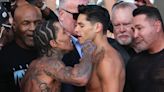 Gervonta Davis gives Ryan Garcia shove, has words with Bernard Hopkins during spicy weigh-in