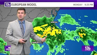 Potential Tropical Cyclone 8 off the coast of South Carolina to bring rain, gusty winds and low-end severe weather threat to eastern North Carolina