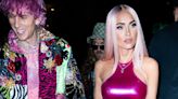 Megan Fox Matched Her Electric Fuchsia Outfit to Machine Gun Kelly's Hair