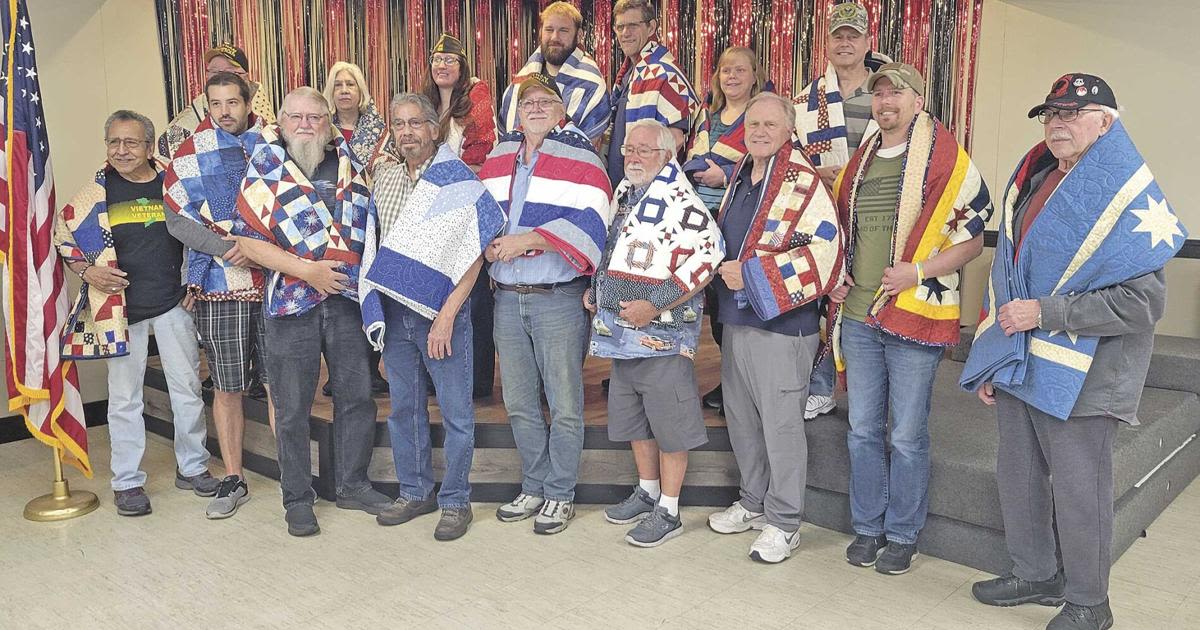 Local Veteran presented with a Quilt of Valor