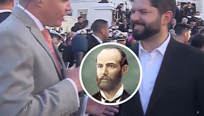 “Treintañeros cuando alcanzaron la gloria”: La inesperada comparación en pantalla entre Gabriel Boric y Arturo Prat