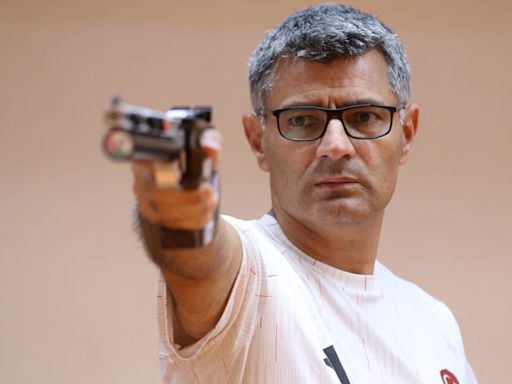 The hottest Olympic celebration is Turkish pistol shooter Yusuf Dikec's iconic one-arm pose