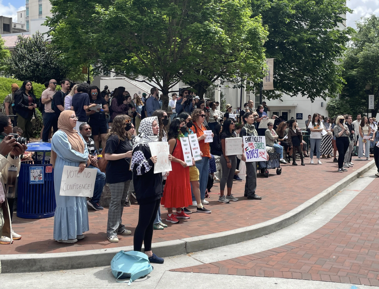 Emory community continues protesting on last day of classes | The Emory Wheel