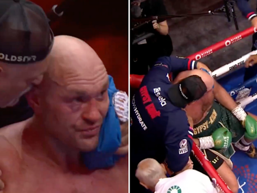 Fans in agreement after damning footage of Tyson Fury's corner at the end of round 10 emerges
