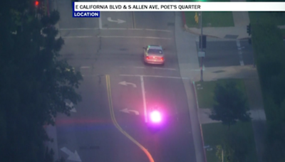 Speeding driver leads CHP on brief pursuit downtown Los Angeles