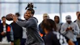 Cam Newton throws at Auburn's pro day