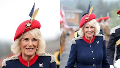 Queen Camilla Takes Military Inspiration for Latest Royal Event and Wears Brooch From Queen Elizabeth II’s Collection