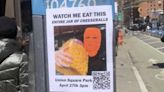 Area man eats an entire jar of cheese balls in Union Square