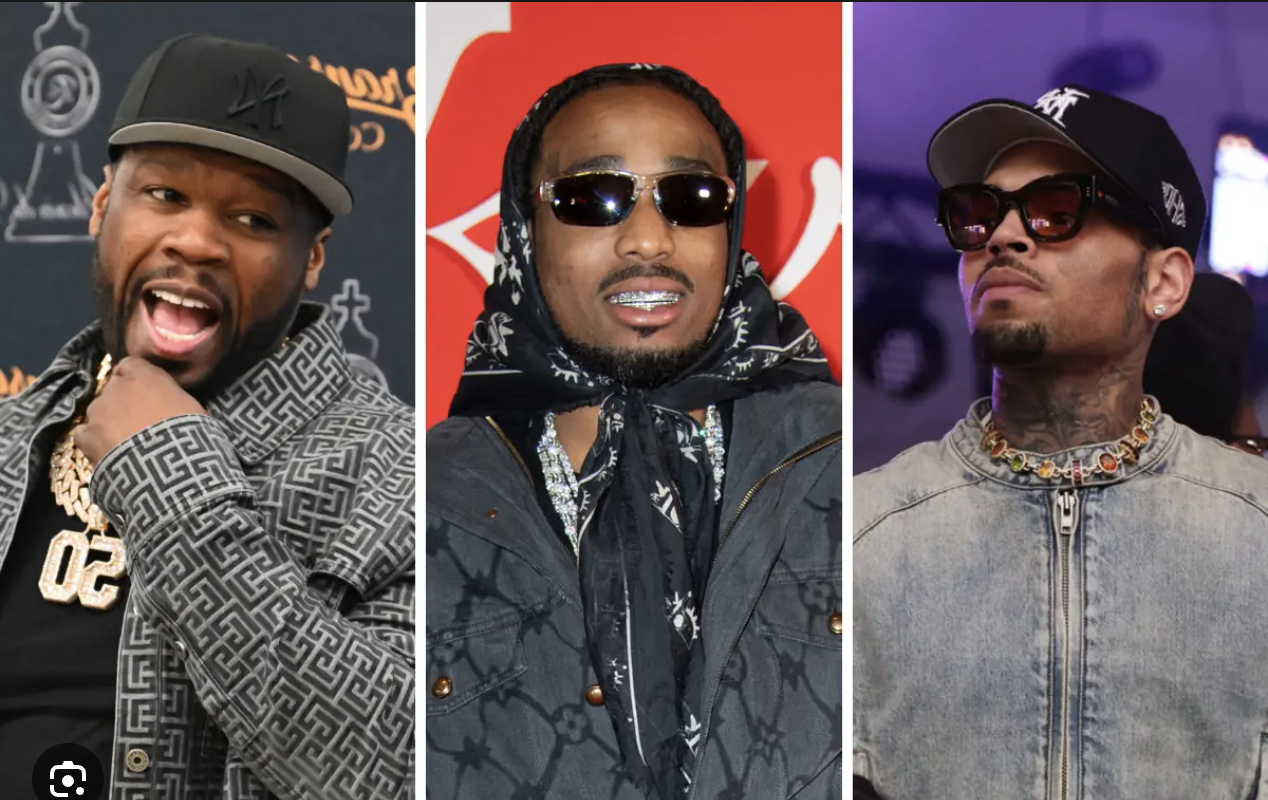 The Source |50 Cent Urges Quavo To Fire Back After Chris Brown's "Weakest Link" Diss