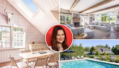 Drew Barrymore’s lists sprawling Hamptons estate for $8.5M