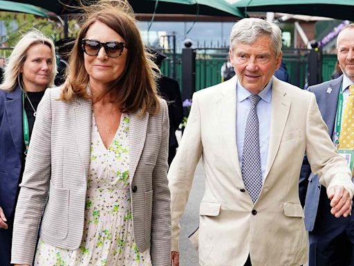 Kate Middleton's Parents Attend Wimbledon Again amid Speculation of Her Possible Appearance This Weekend