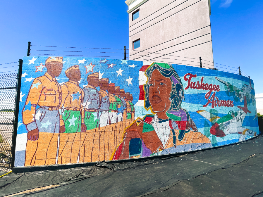 Tuskegee Airmen’s legacy honored with new mural at Rickenbacker Airport