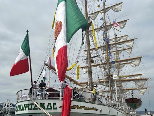 Mexican tall ship arrives in San Diego Bay, with free tours through the weekend