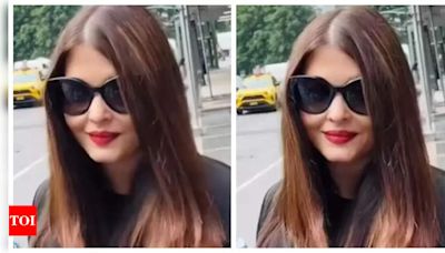 Aishwarya Rai Bachchan's UNSEEN video with fan goes viral after spotting in New York City - WATCH | - Times of India