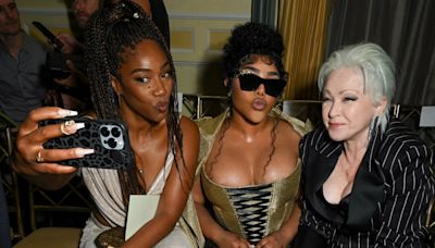 Cyndi Lauper, Tiffany Haddish, Lil’ Kim, Selma Blair and Darren Criss in Christian Siriano’s Front Row