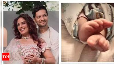 Richa Chadha and Ali Fazal share FIRST glimpse of their baby girl: ' Our baby girl continues to keep us very very busy' - See inside | - Times of India