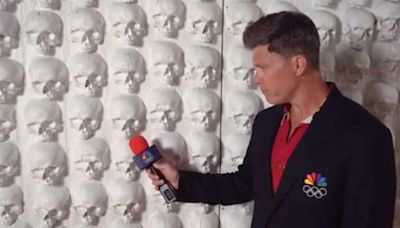 Colin Jost Interviewed a Literal Wall of Skulls After Teahupo’o Mangled His Foot