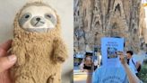 Chinese netizens help man reunite with sloth plush in Barcelona