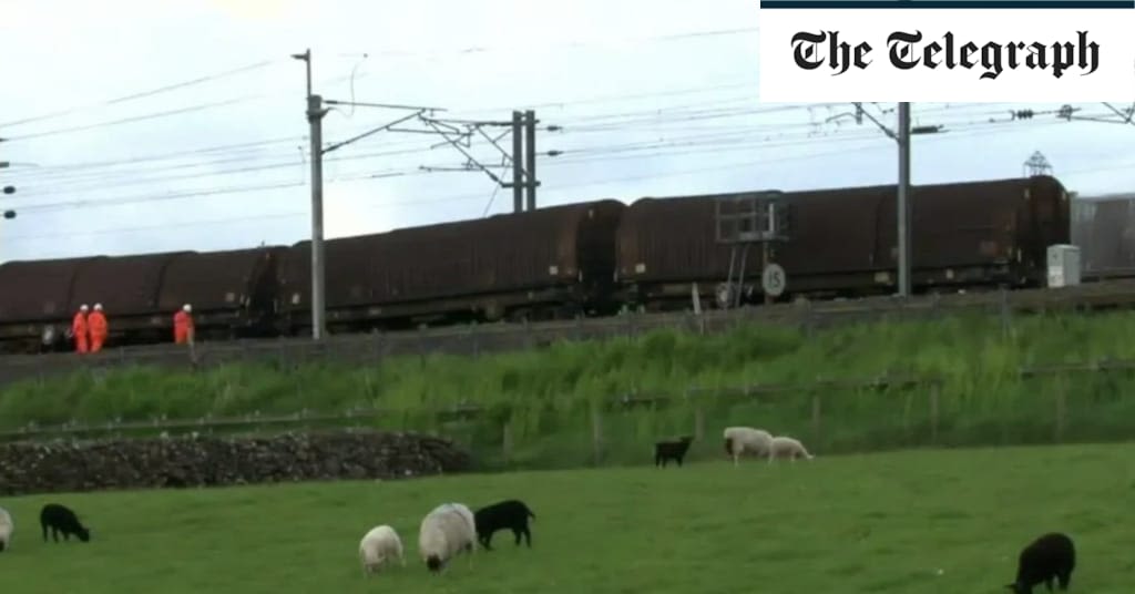 Freight train derailment sparks travel chaos between England and Scotland
