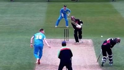 Watch: Yorkshire bowler takes bizarre caught and bowled in 2nd XI Twenty20 Final