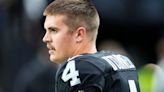 Raiders QB Aidan O'Connell explains why he switched out of Derek Carr's number
